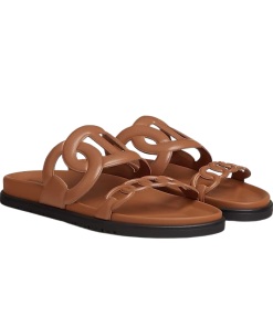 Hermes Extra Agneau Nappa Sandal Naturel